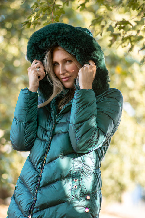 Faux Fur Trim Padded Jacket