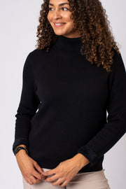 Fleece Lined Polo Neck Jumper