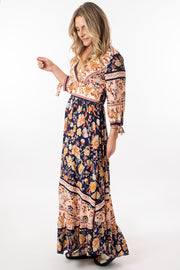 Floral vine empire line dress