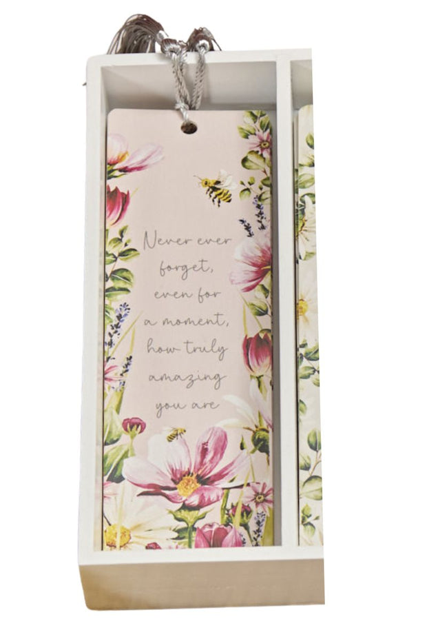 Flower Verse Tassel Bookmark