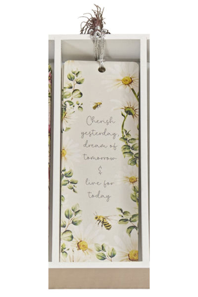 Flower Verse Tassel Bookmark