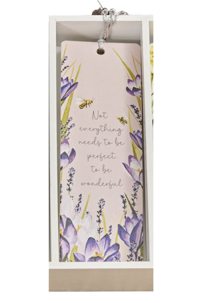 Flower Verse Tassel Bookmark
