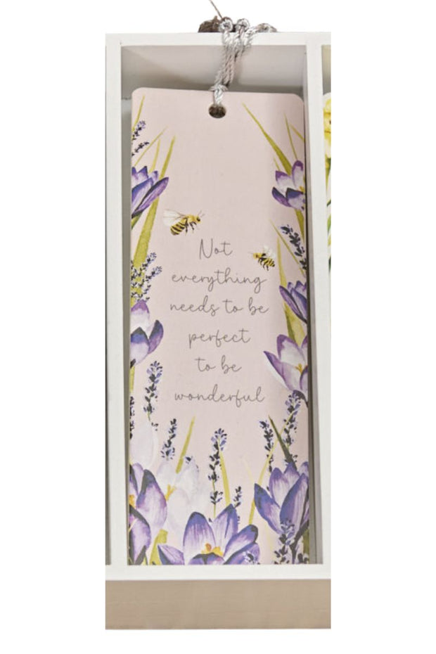 Flower Verse Tassel Bookmark