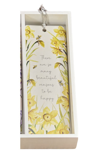 Flower Verse Tassel Bookmark