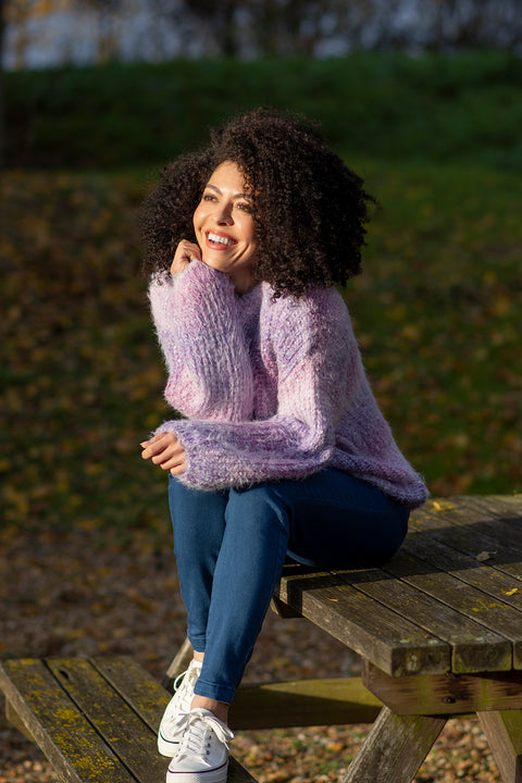 Fluffy Ombre Jumper