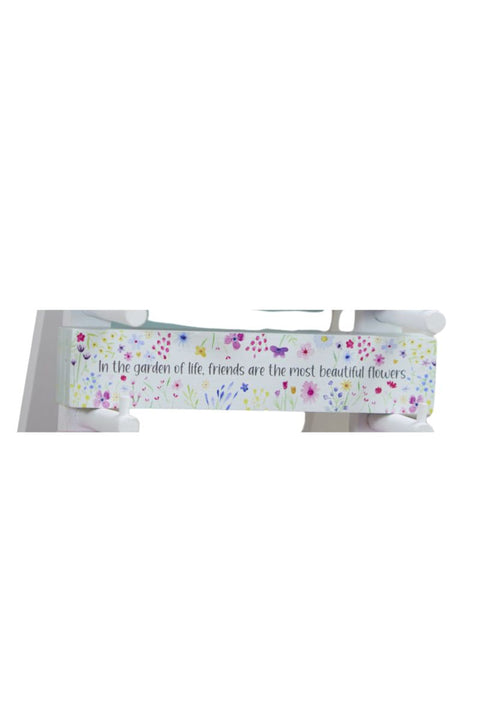 Garden Of Life Floral Tabletop Plaque