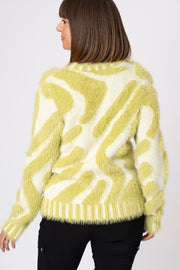 Geometric Fluffy Jumper