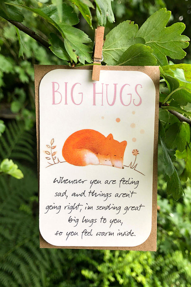 Big hugs keepsake card