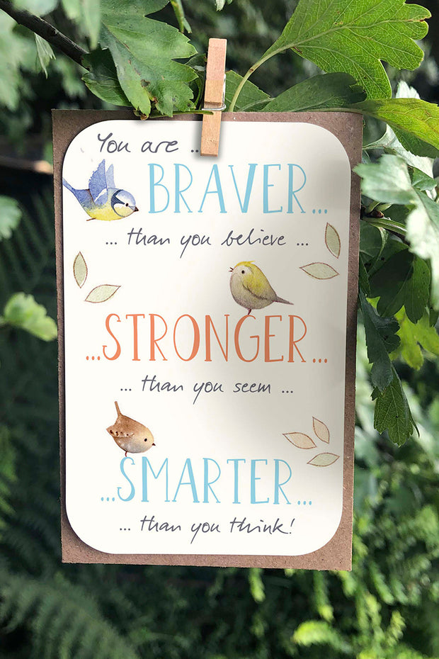 Braver keepsake card