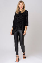 Iridescent Burnout Animal Layered Top