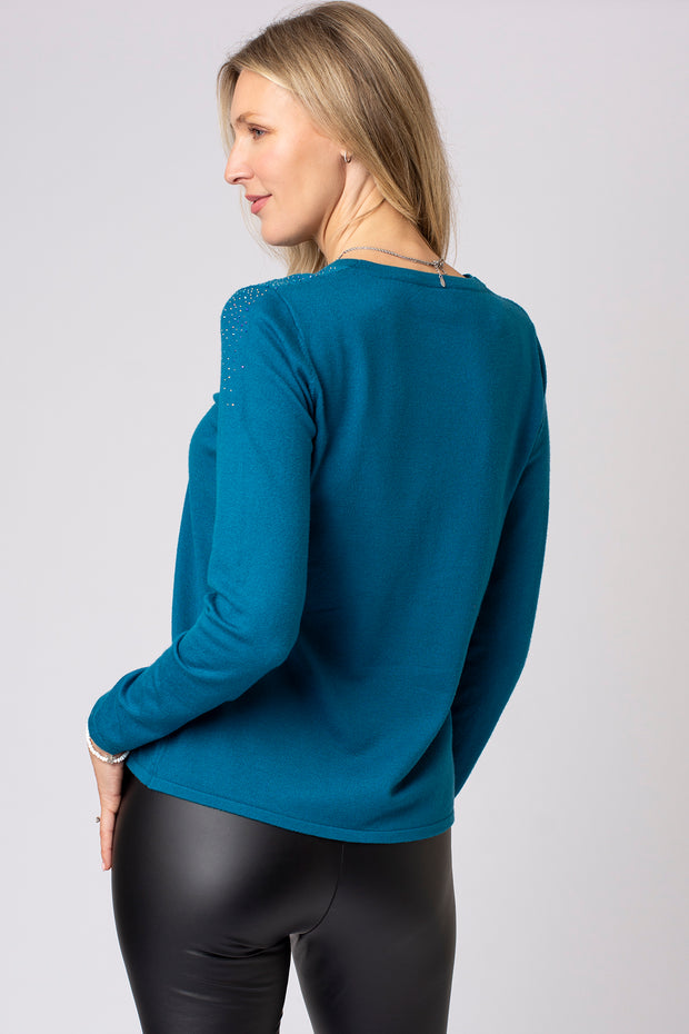 Iridescent stud jumper