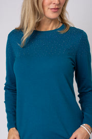 Iridescent stud jumper