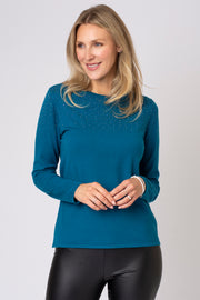 Iridescent stud jumper