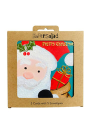 Jolly Santa 5pk Cards