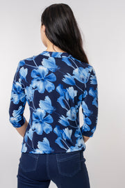 Large scale floral pocket shirt