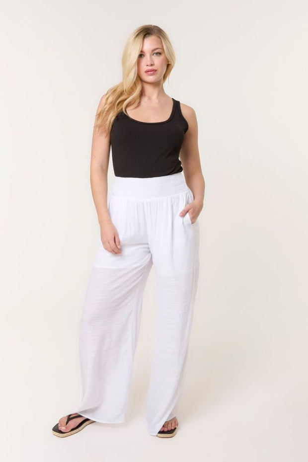 Lightweight Wide Leg Trouser