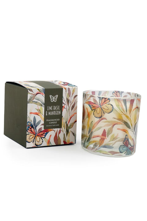 Lime Basil & Mandarin Butterfly Boxed Candle