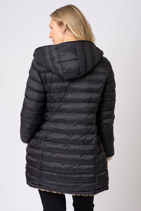 Long Reversible Padded Coat