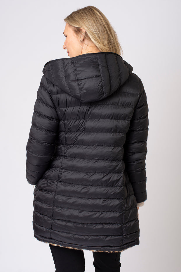 Long Reversible Padded Coat