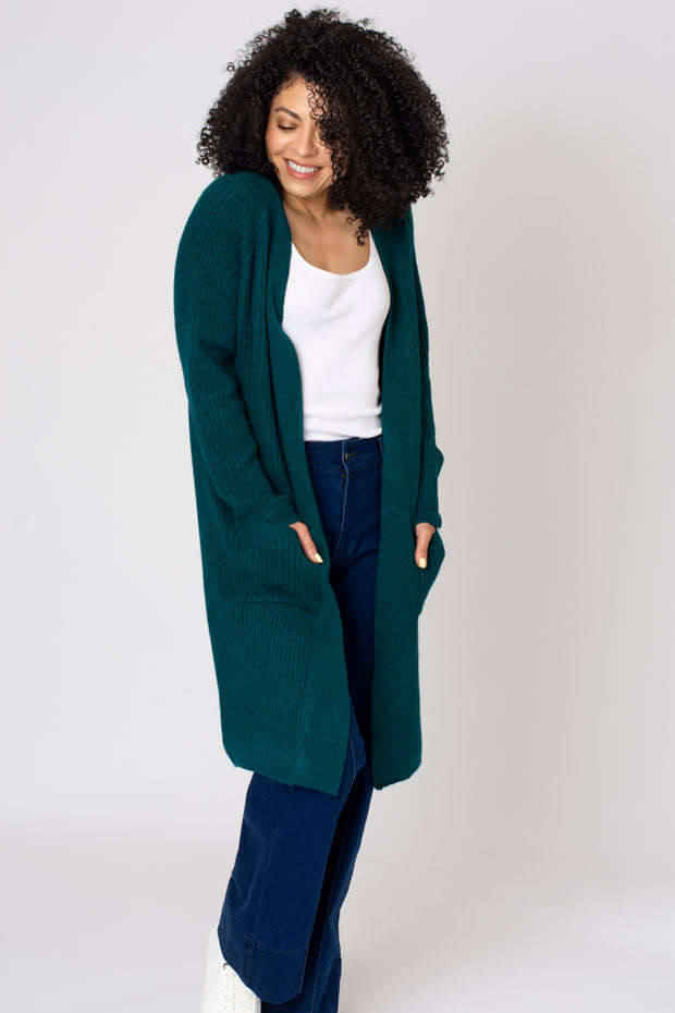 Longline pocket cardigan