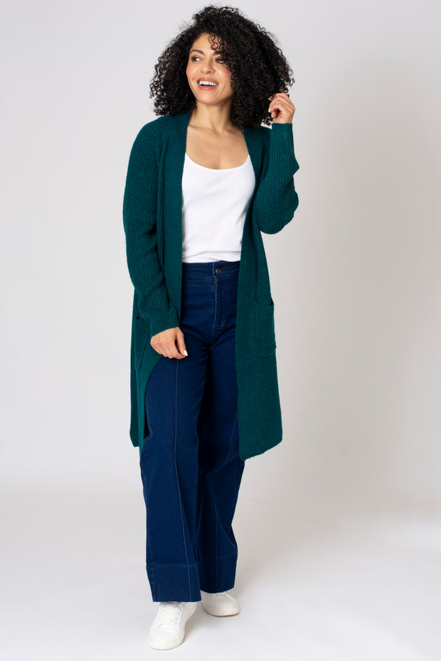 Longline pocket cardigan