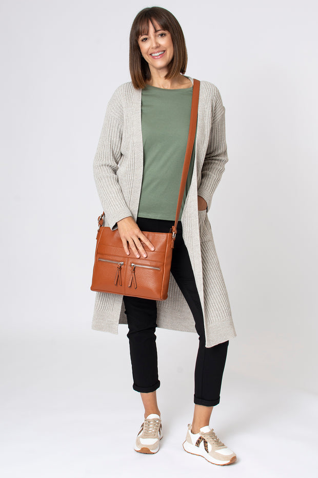 Longline Rib Edge to Edge Cardigan