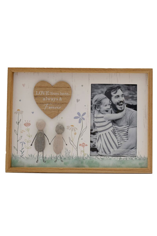 Love Lives Here Pebble Frame