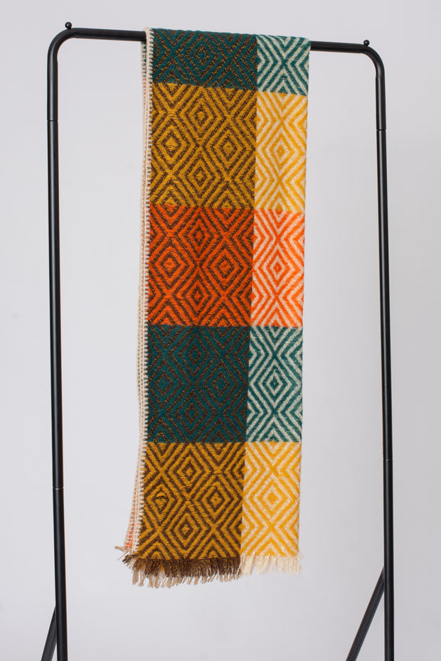Lurex Diamond Blanket Stitch Scarf