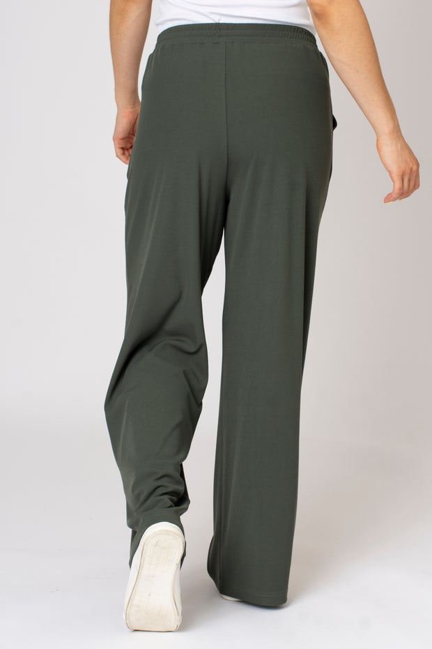 Mini Rib Wide Leg Trousers
