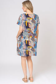 Mixed Animal Print Pocket Tunic
