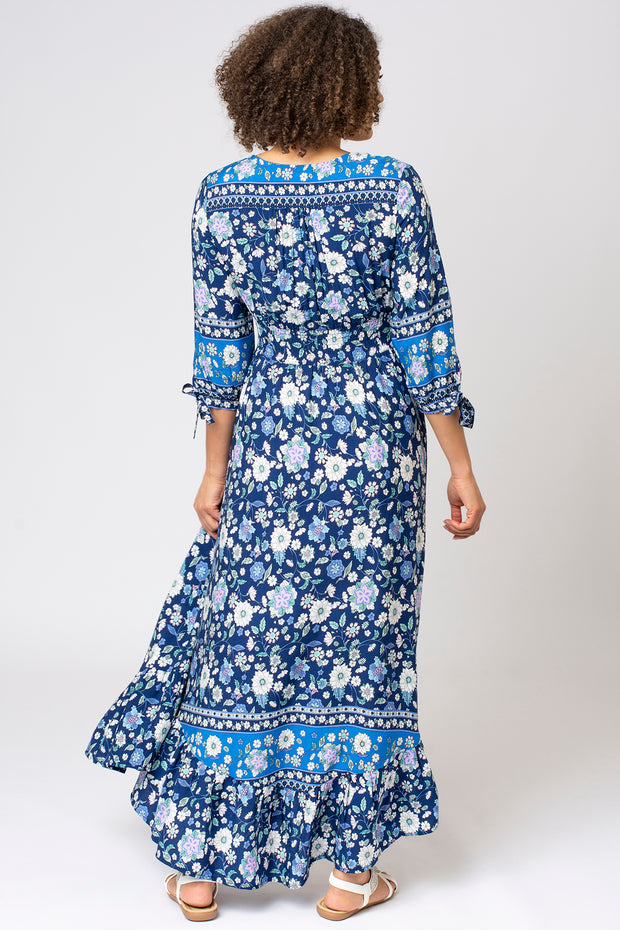 Mixed Floral Empire Line Dress