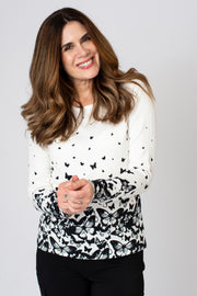 Mono Butterfly Border Jumper