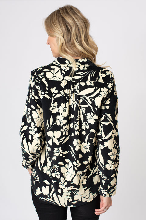 Mono Floral Cord Shirt