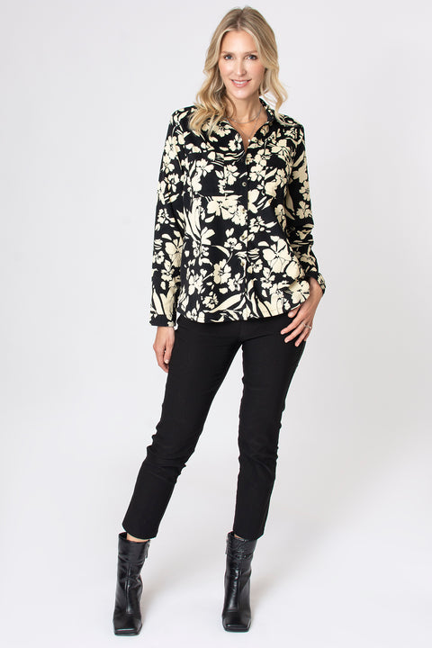 Mono Floral Cord Shirt