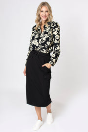 Mono Floral Cord Shirt