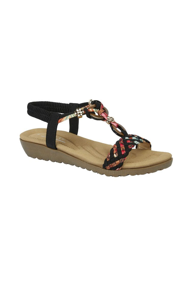 Multi Weave Strap Sandal