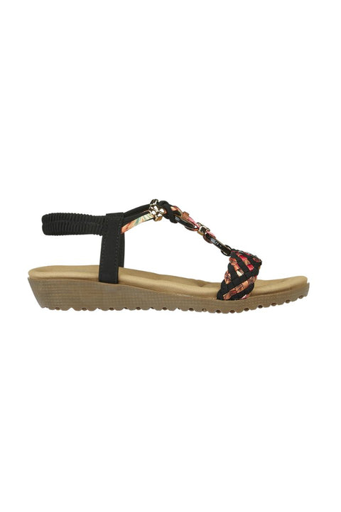 Multi Weave Strap Sandal