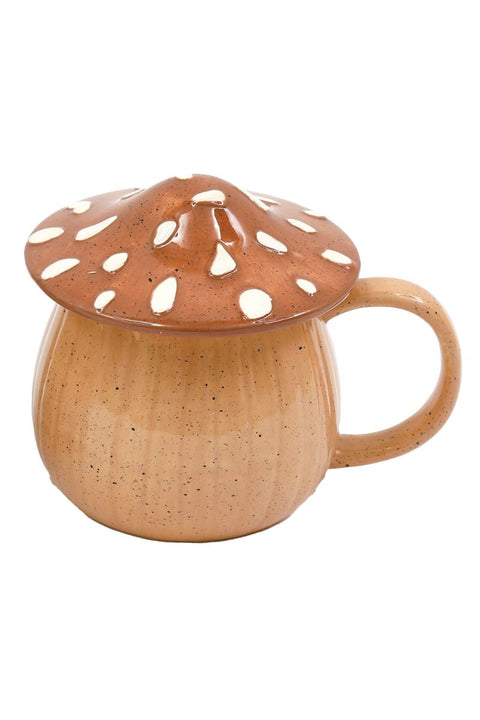 Mushroom Shaped Mug with Lid