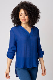 Notch Neck Plain Top