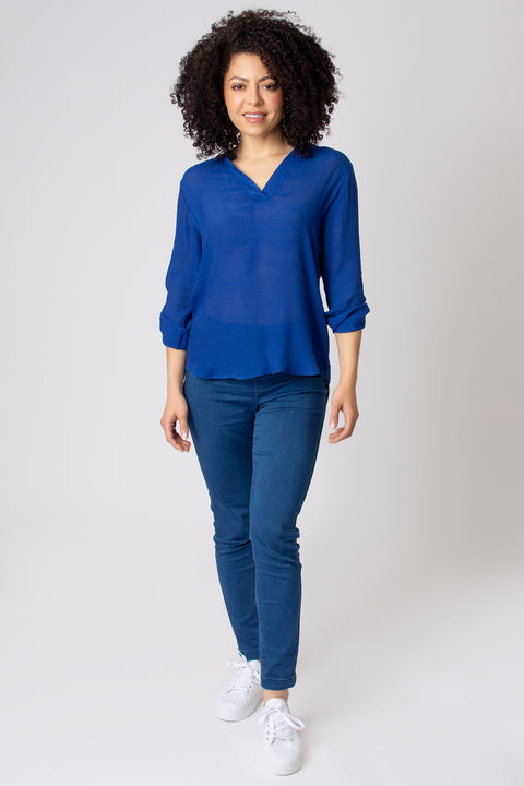 Notch Neck Plain Top