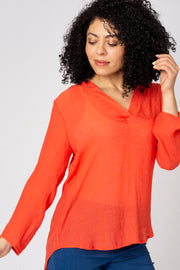 Notch Neck Plain Top