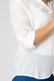 Notch Neck Plain Top