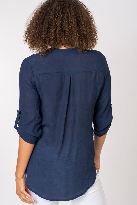 Notch Neck Plain Top