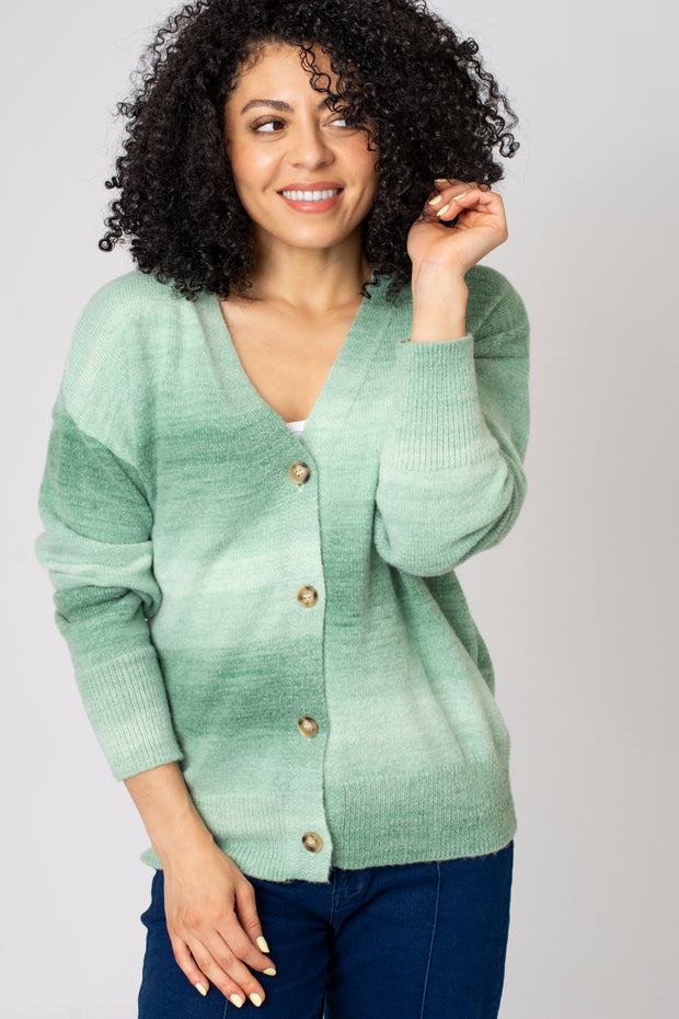 Ombre Button Cardigan