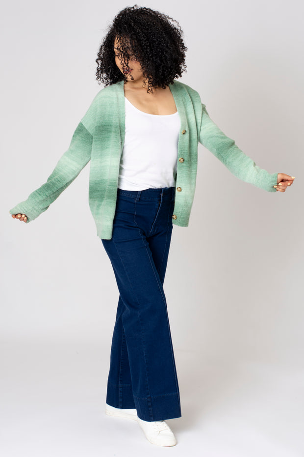 Ombre Button Cardigan