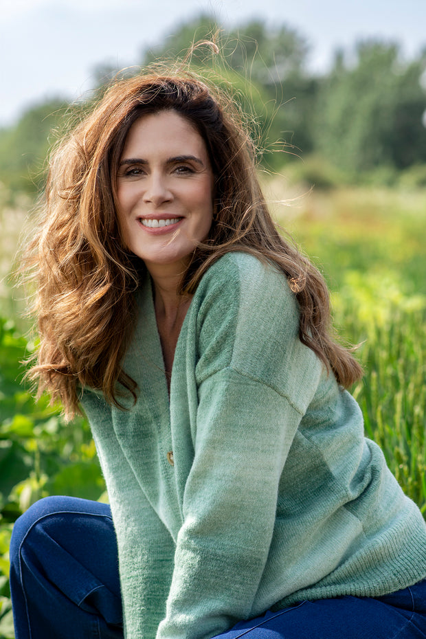 Ombre Button Cardigan
