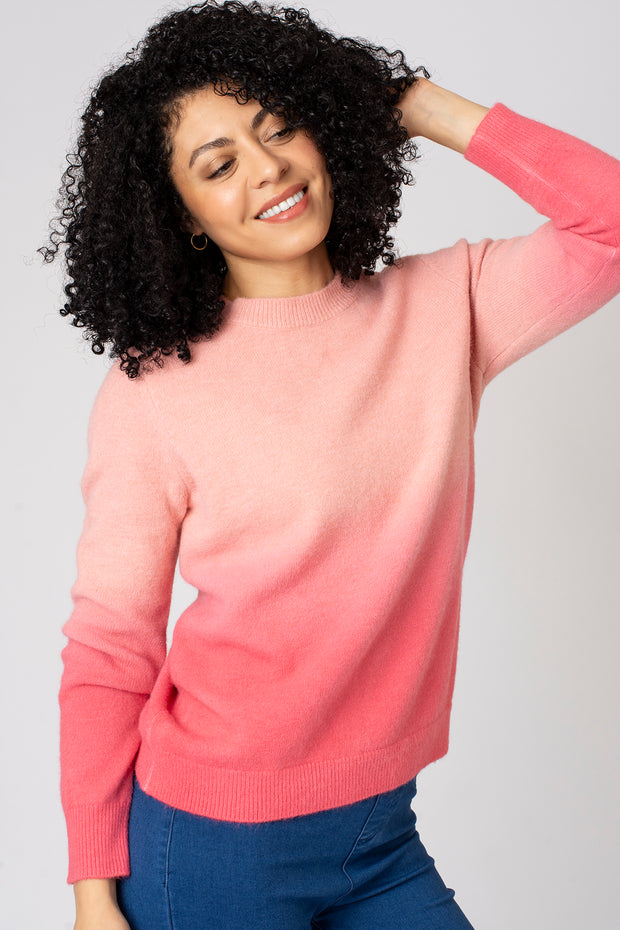 Ombre Crew Neck Jumper