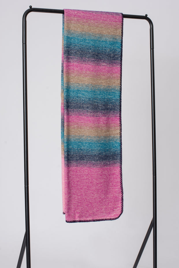 Ombre Lurex Blanket Stitch Scarf