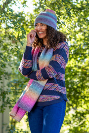 Ombre Rainbow Knitted Hat