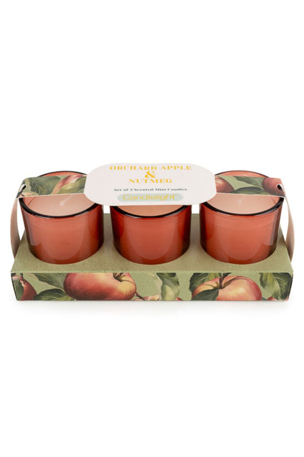 Orchard Apple & Nutmeg Votive 3/set